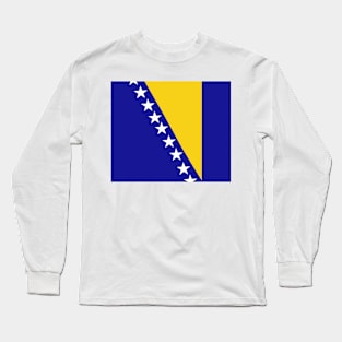 Flag Bosnien und Herzegowina Long Sleeve T-Shirt